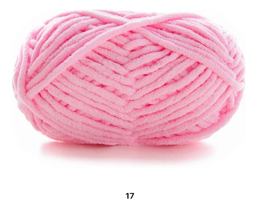 Lana Chenille 3,5mm 50grs