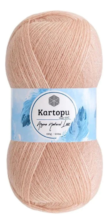 Lana Angora Natural Lux 100grs Kartopu