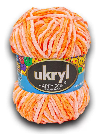 Chenille Happy Soft Estampado 100g Ukryl