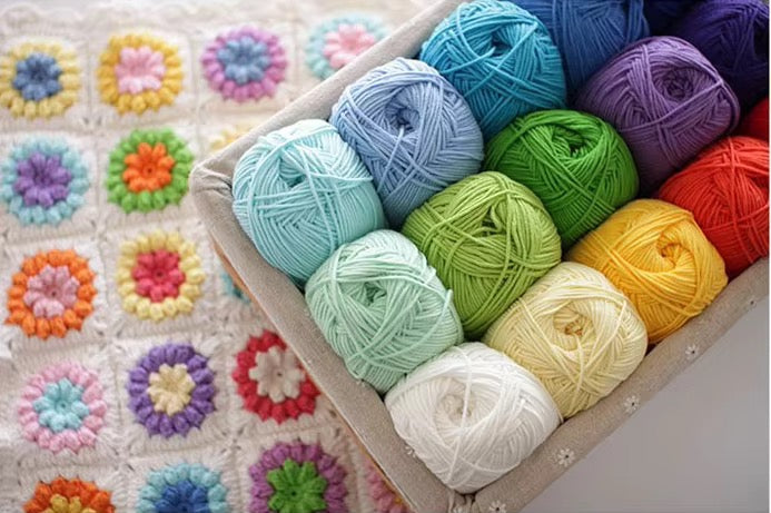 Lana Milk Cotton 50grs (4 Hebras Dobles 2mm) 90mts Aprox.