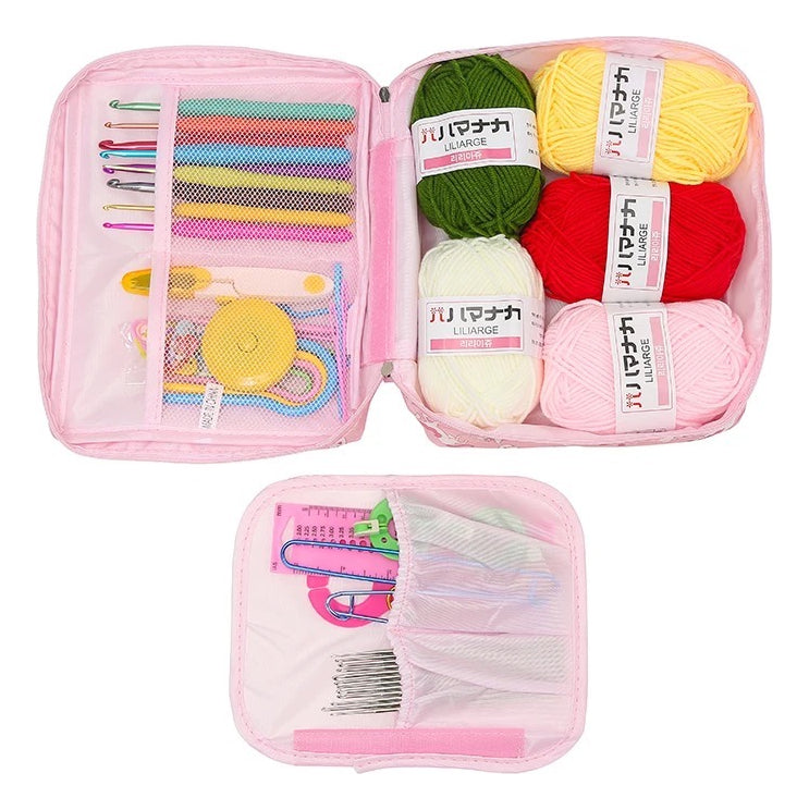 Set De Crochet Con Bolso, Accesorios , Todo Para Tejer.