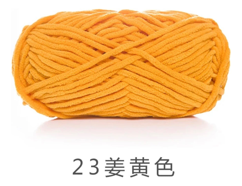 Lana Chenille Poliéster 5mm 100grs