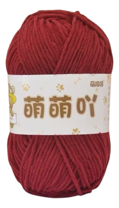 Lana Mini Velvet 50grs Ultra Delgada 3mm.