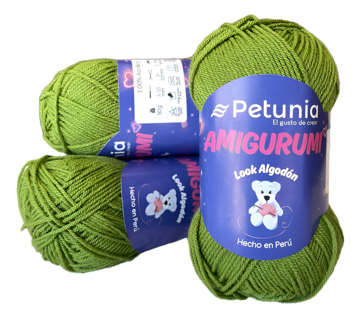 Lana Amigurumi (tacto Algodon) 50grs Petunia