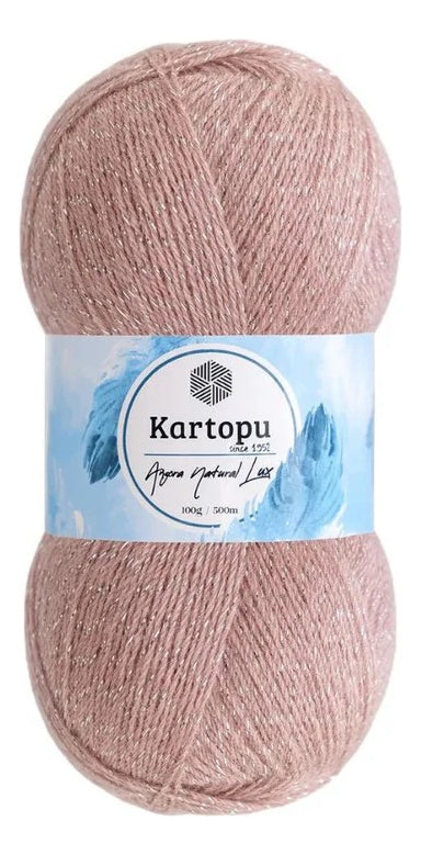 Lana Angora Natural Lux 100grs Kartopu
