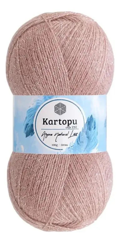Lana Angora Natural Lux 100grs Kartopu