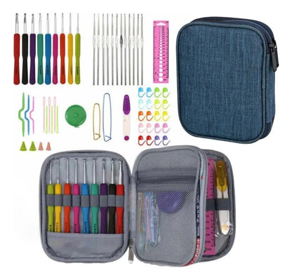 Estuche Crochet Con Todos Los Accesorios Para Tejer.