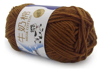 Lana Milk Cotton 50grs (5 Hebras Dobles 2,5mm) 80mts Aprox.