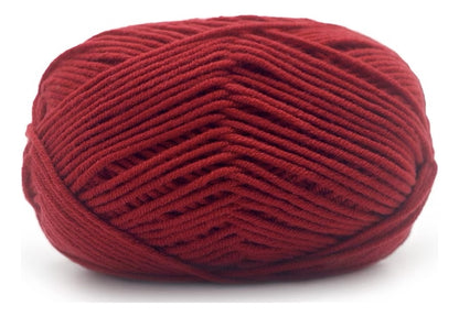 Lana Milk Cotton 50grs (4 Hebras Dobles 2mm) 90mts Aprox.