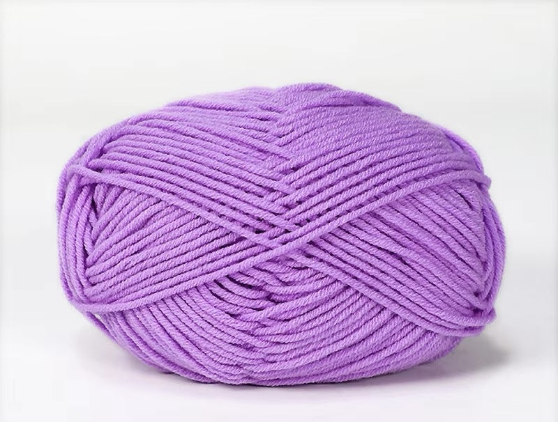 Lana Milk Cotton 50grs (4 Hebras Dobles 2mm) 90mts Aprox.