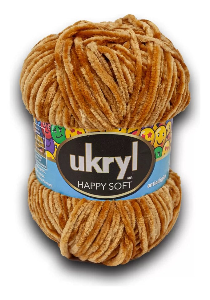 Chenille Happy Soft 100g Ukryl Ovillo