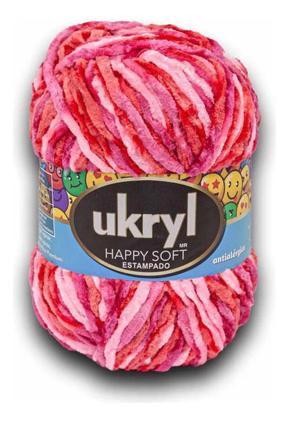 Chenille Happy Soft Estampado 100g Ukryl