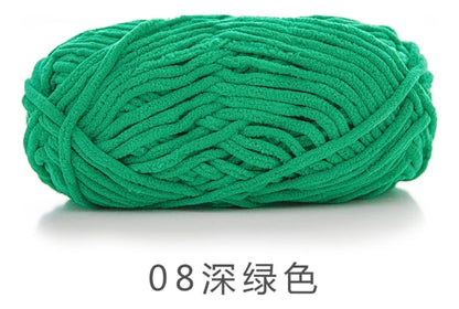 Lana Chenille Poliéster 5mm 100grs