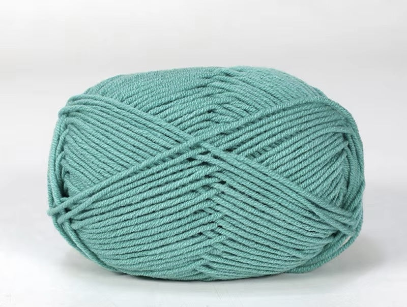 Lana Milk Cotton 50grs (4 Hebras Dobles 2mm) 90mts Aprox.