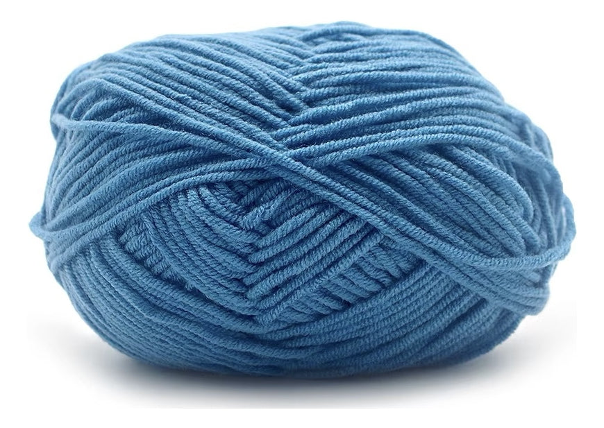 Lana Milk Cotton 50grs (4 Hebras Dobles 2mm) 90mts Aprox.