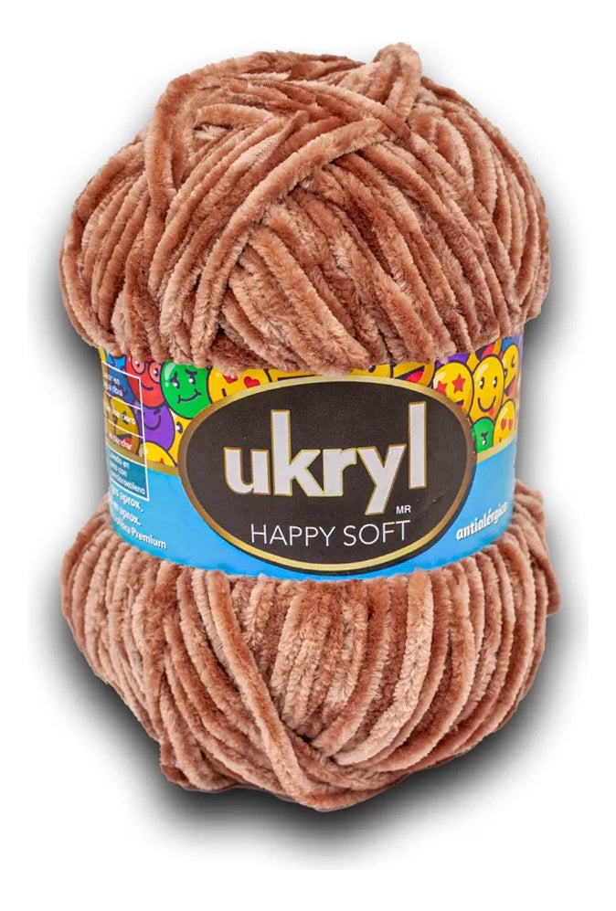 Chenille Happy Soft 100g Ukryl Ovillo