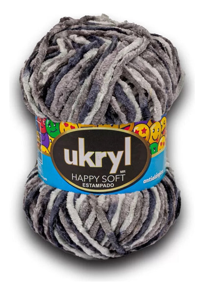 Chenille Happy Soft Estampado 100g Ukryl