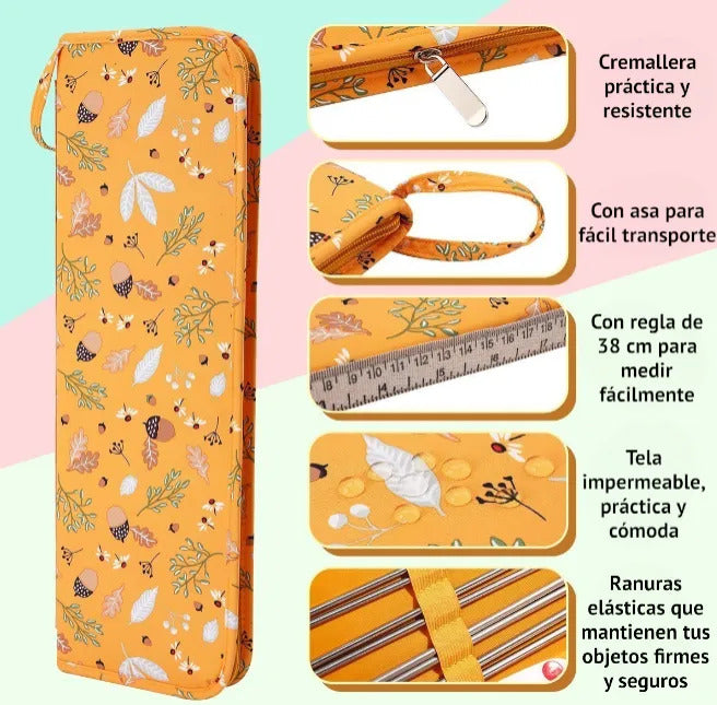 Set De Palillos 11 Medidas Con Accesorios Más Estuche