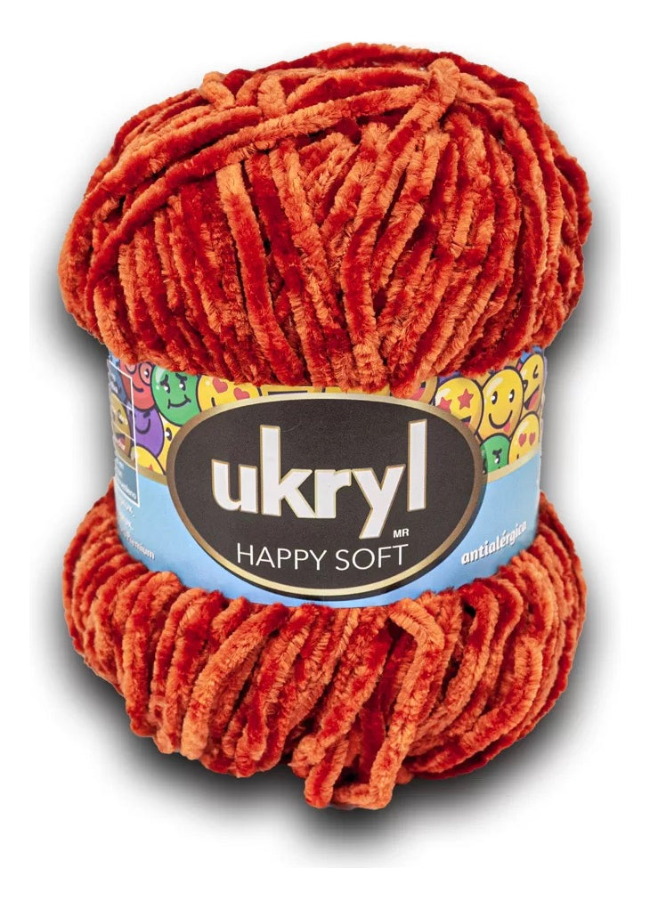 Chenille Happy Soft 100g Ukryl Ovillo