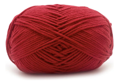 Lana Milk Cotton 50grs (4 Hebras Dobles 2mm) 90mts Aprox.