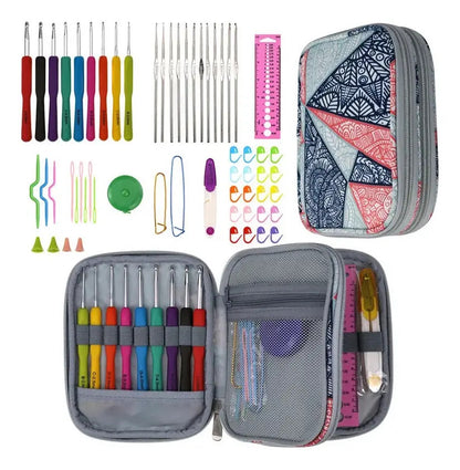 Estuche Crochet Con Todos Los Accesorios Para Tejer.