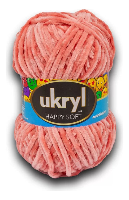 Chenille Happy Soft 100g Ukryl Ovillo