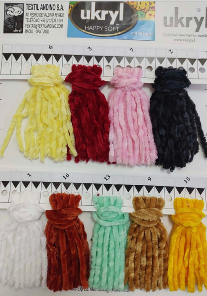 Chenille Happy Soft 100g Ukryl Ovillo