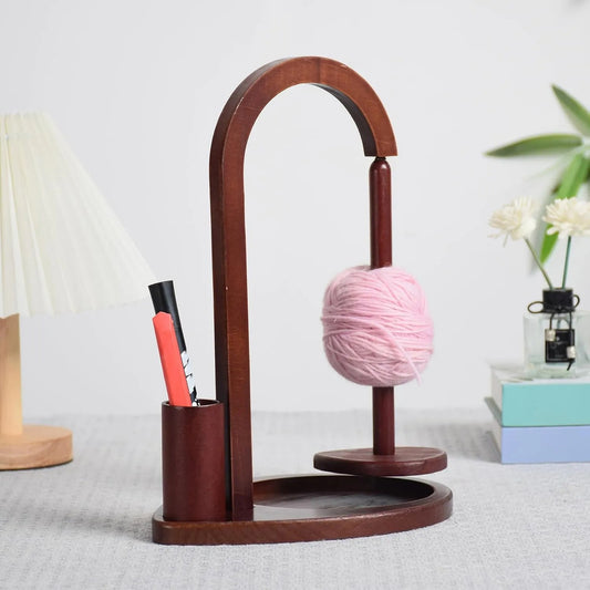 Soporte Magnético De Madera Con Porta Accesorios