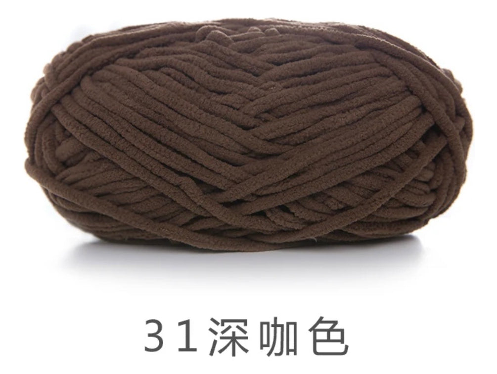 Lana Chenille Poliéster 5mm 100grs