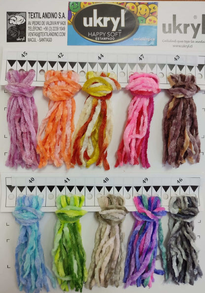 Chenille Happy Soft Estampado 100g Ukryl
