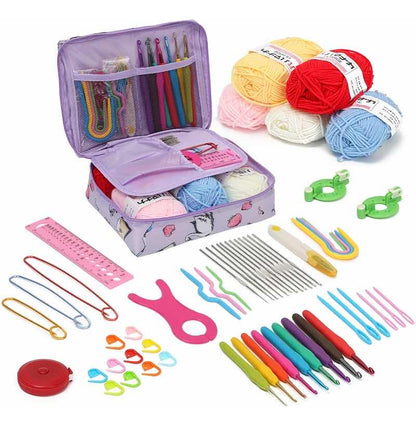 Set De Crochet Con Bolso, Accesorios , Todo Para Tejer.