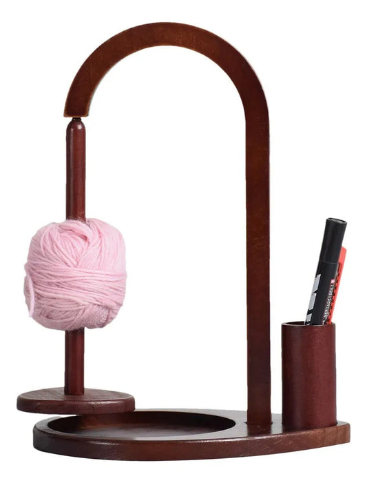 Soporte Magnético De Madera Con Porta Accesorios