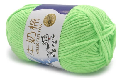 Lana Milk Cotton 50grs (5 Hebras Dobles 2,5mm) 80mts Aprox.