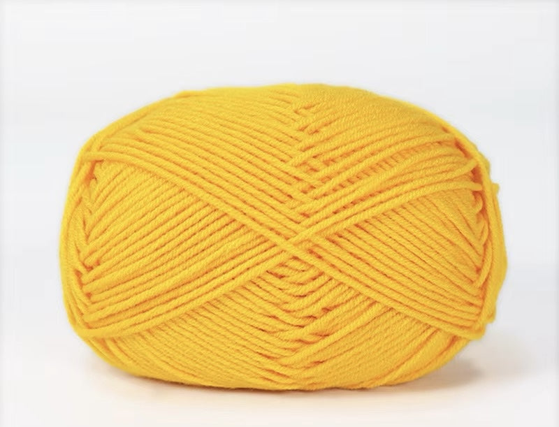 Lana Milk Cotton 50grs (4 Hebras Dobles 2mm) 90mts Aprox.