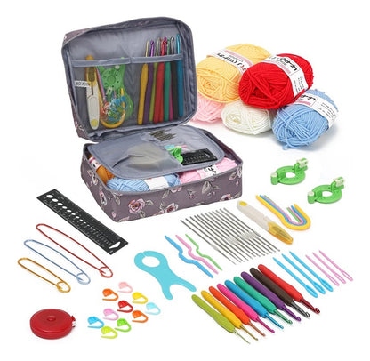 Set De Crochet Con Bolso, Accesorios , Todo Para Tejer.