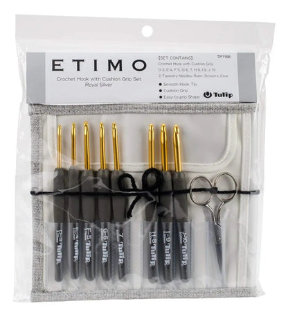 Set De Crochet Silver Etimo Tulip Negro