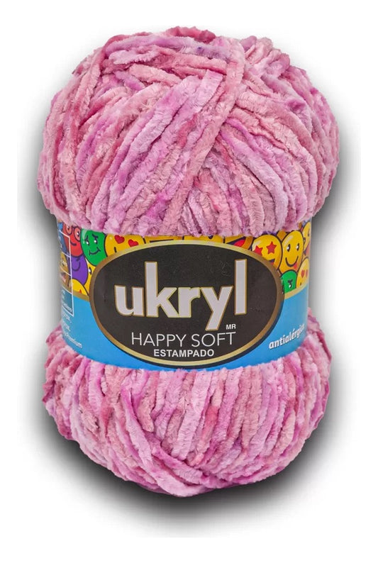 Chenille Happy Soft Estampado 100g Ukryl