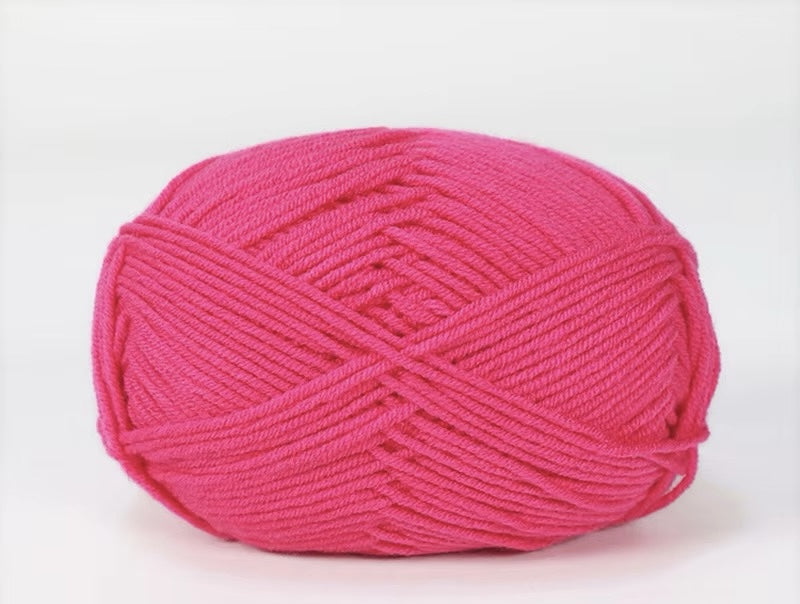 Lana Milk Cotton 50grs (4 Hebras Dobles 2mm) 90mts Aprox.
