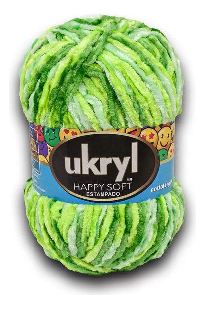 Chenille Happy Soft Estampado 100g Ukryl