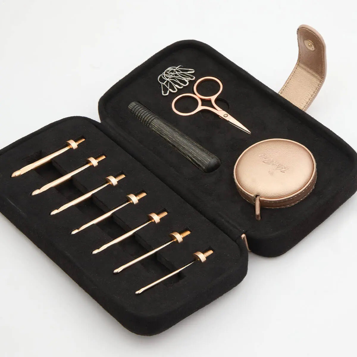 Set De Crochet Intercambiable Oasis Starter Knit Pro Rose Gold