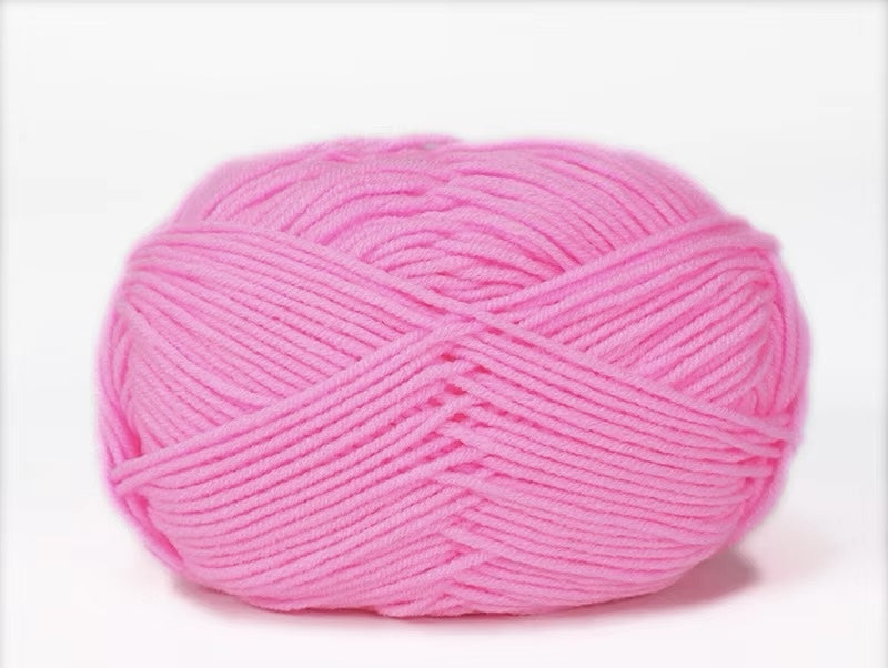 Lana Milk Cotton 50grs (4 Hebras Dobles 2mm) 90mts Aprox.