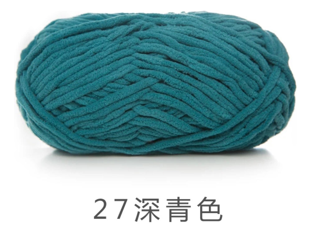Lana Chenille Poliéster 5mm 100grs