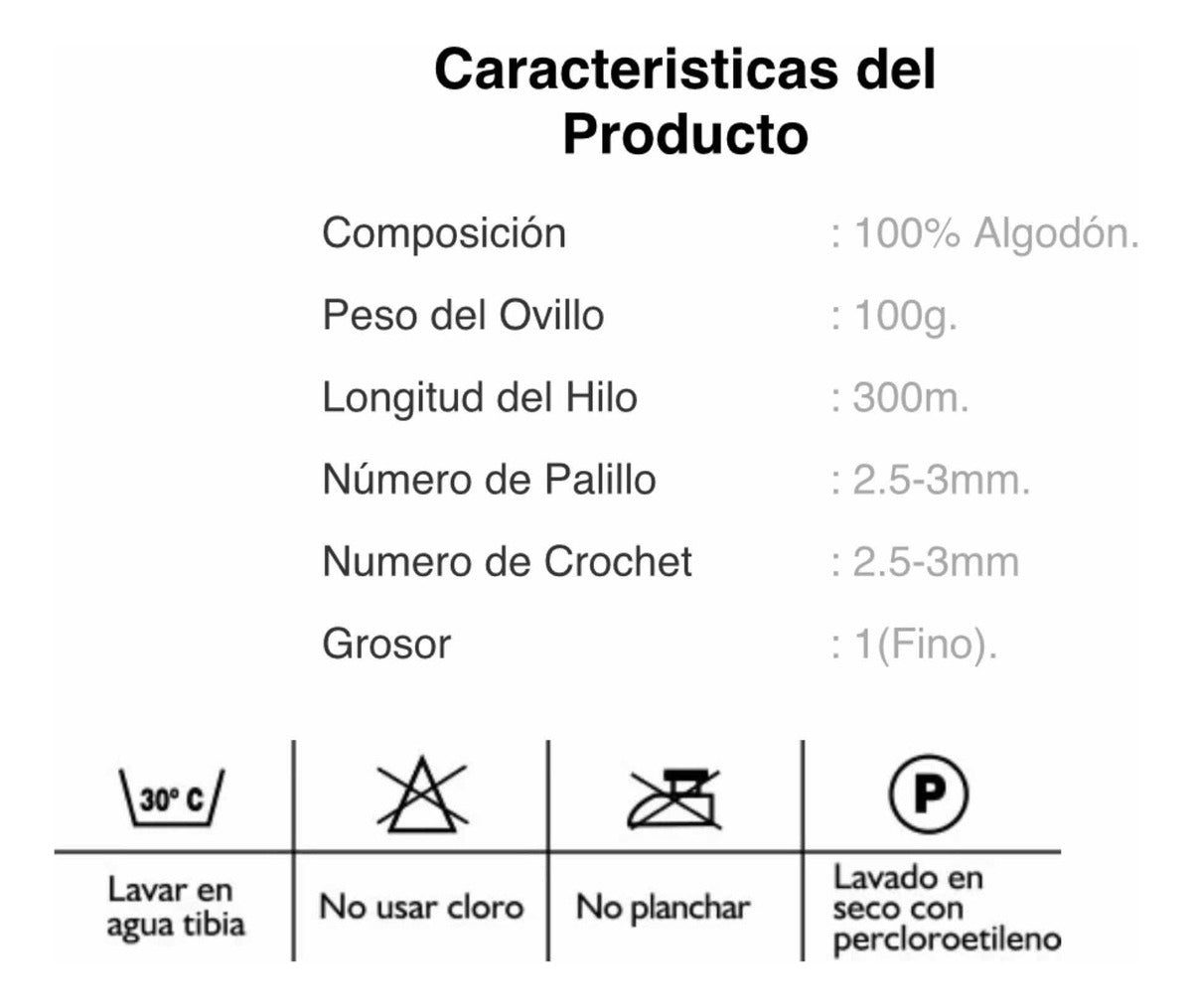 Algodón Cotton Premium Ukryl 100g.