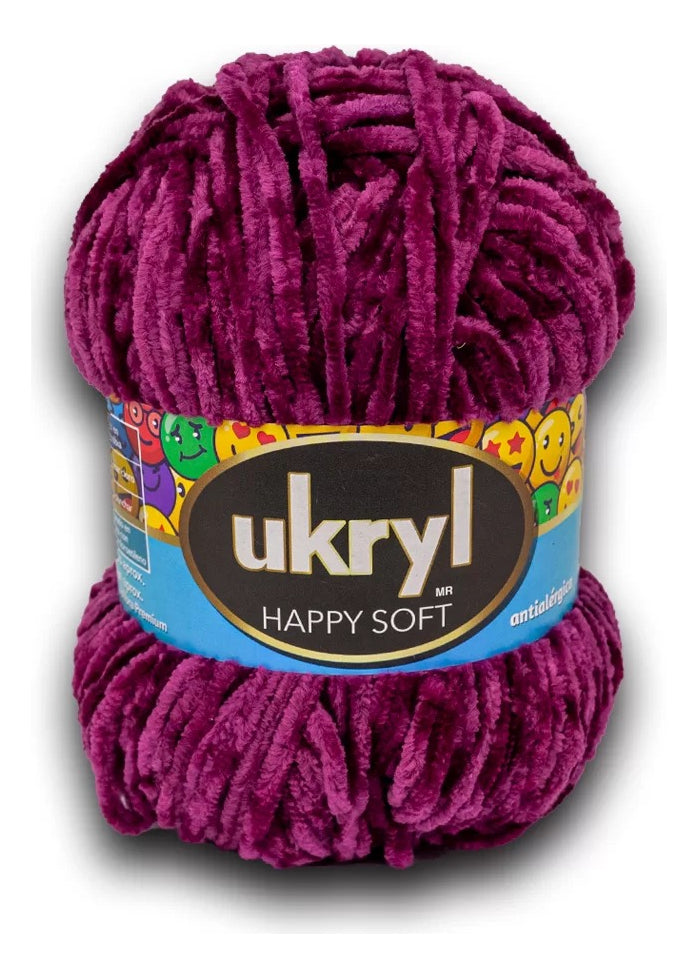 Chenille Happy Soft 100g Ukryl Ovillo