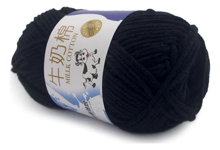Lana Milk Cotton 50grs (5 Hebras Dobles 2,5mm) 80mts Aprox.