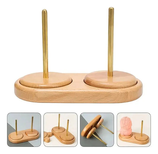 Soporte Giratorio Doble Para Ovillos De Lanas, Hilos ,etc.