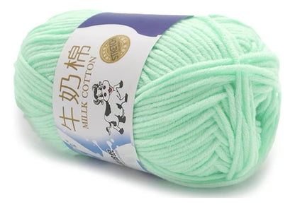 Lana Milk Cotton 50grs (5 Hebras Dobles 2,5mm) 80mts Aprox.
