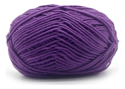 Lana Milk Cotton 50grs (4 Hebras Dobles 2mm) 90mts Aprox.