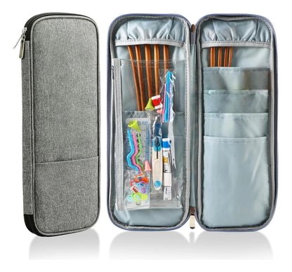 Set Palillos Bambú 2-10mm Con Accesorios Más Estuche