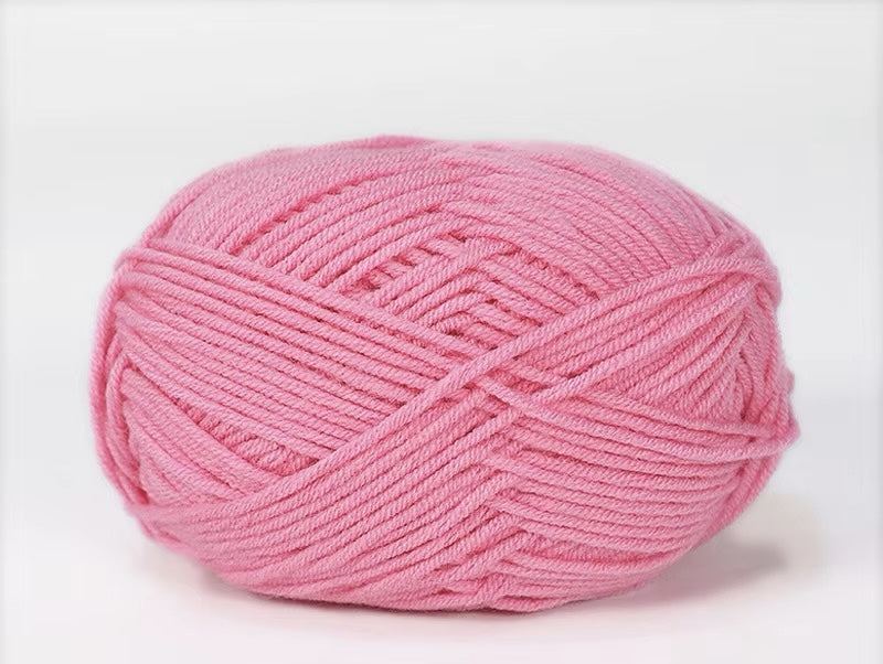 Lana Milk Cotton 50grs (4 Hebras Dobles 2mm) 90mts Aprox.